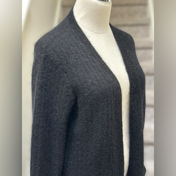 JUST FEMALE Zoe Mohair Wool Cozy Open-Front Cardigan Black Women’s S (see notes) - Picture 3 of 13